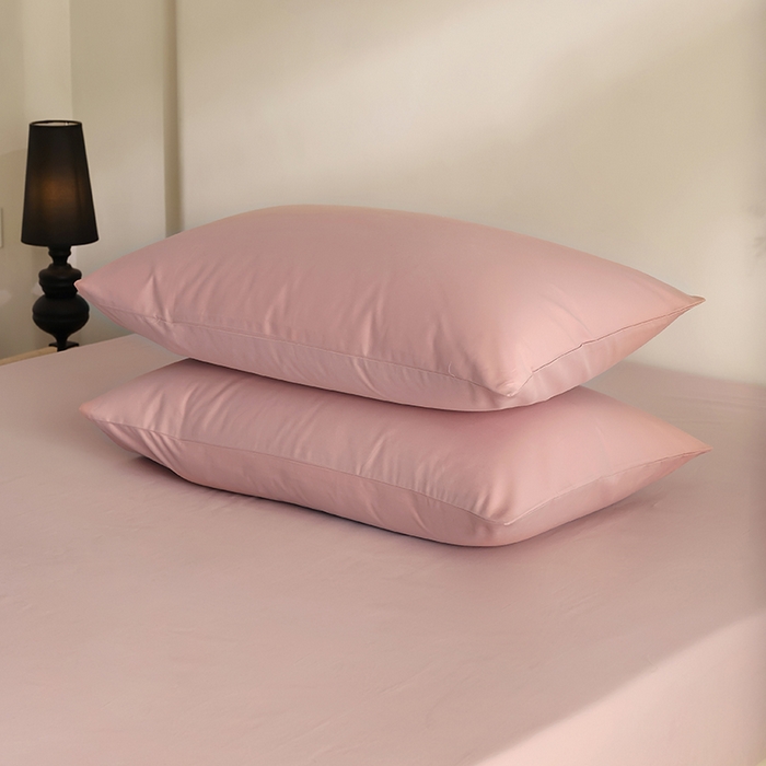 91家纺网 家纺一手货源 找家纺 轩和家居 2024新款50S长绒棉磨毛单枕套 丁香色