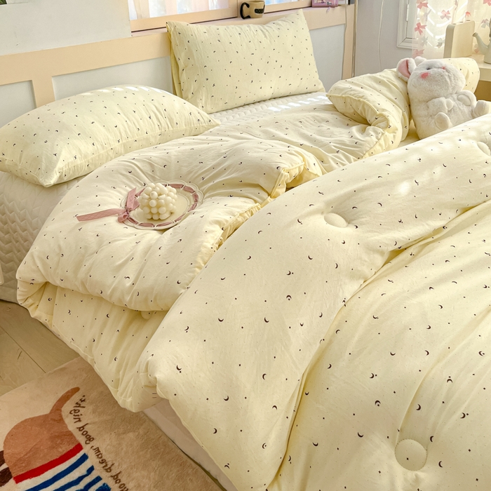 91家纺网 家纺一手货源 找家纺 星巴k家纺 2024糯糯棉A类大豆蛋白纤维加厚保暖双层纱冬被水洗棉冬被大豆被 星月