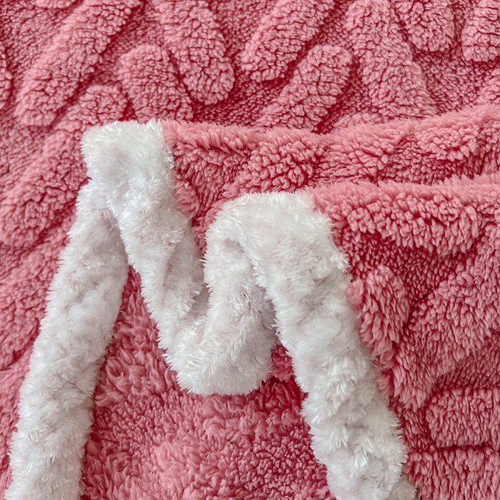 91家纺网 家纺一手货源 找家纺 锦润家纺 2024新款双面塔芙绒枕套一对 塔芙绒-豆沙