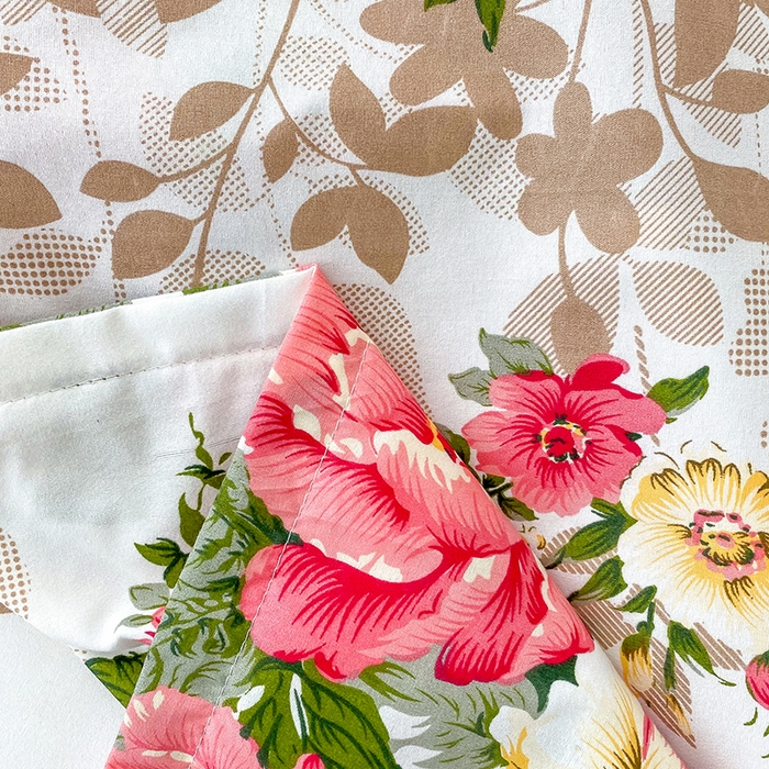 91家纺网 家纺一手货源 找家纺 梵巢 家纺芦荟棉枕套磨毛化纤枕套48*74cm 花初梦