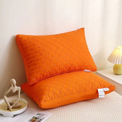 91家纺网 家纺一手货源 找家纺 （总）万聚凯枕芯 2024新款立体绗绣菱形方格枕枕头枕芯