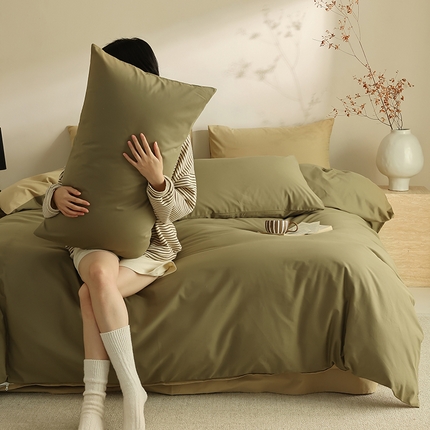 91家纺网 家纺一手货源 找家纺 （总）轩和家居 2024新款50S长绒棉磨毛单被套