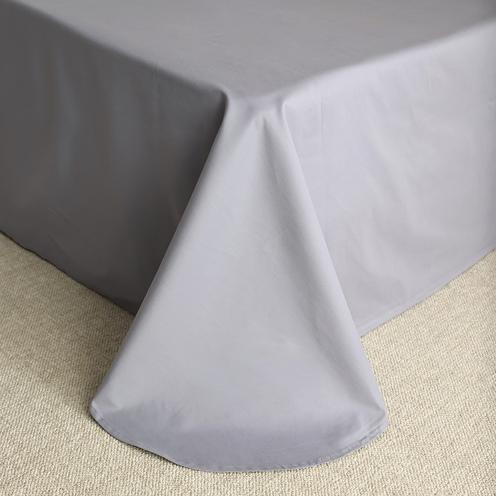 91家纺网 家纺一手货源 找家纺 轩和家居 2024新款50S长绒棉磨毛单床单 蓝莓紫