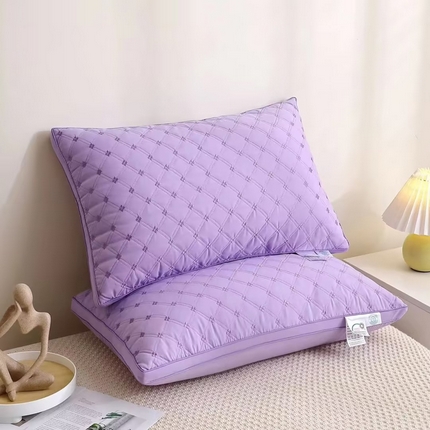 91家纺网 家纺一手货源 找家纺 （总）万聚凯枕芯 2024新款立体绗绣菱形方格枕枕头枕芯