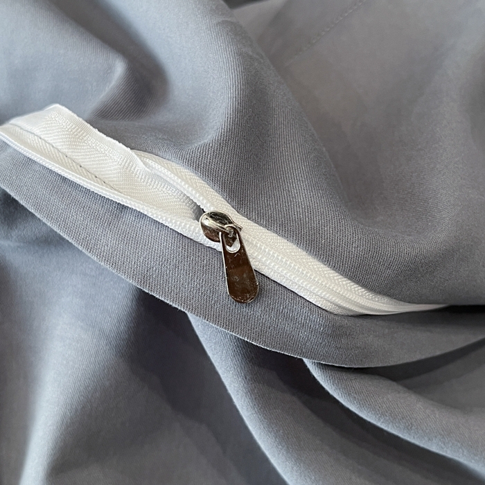 91家纺网 家纺一手货源 找家纺 安妮家居 2024新款A类云锦长绒棉全棉磨毛四件套含礼盒包装 云锦-蓝灰