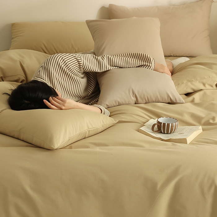 91家纺网 家纺一手货源 找家纺 轩和家居 2024新款50S长绒棉磨毛单被套 田园风光