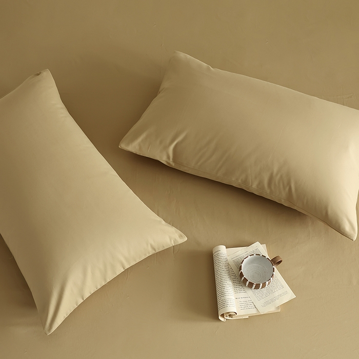 91家纺网 家纺一手货源 找家纺 轩和家居 2024新款50S长绒棉磨毛单枕套 田园风光