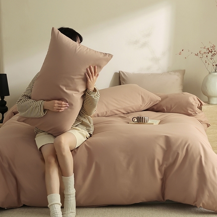 91家纺网 家纺一手货源 找家纺 （总）轩和家居 2024新款50S长绒棉磨毛单被套