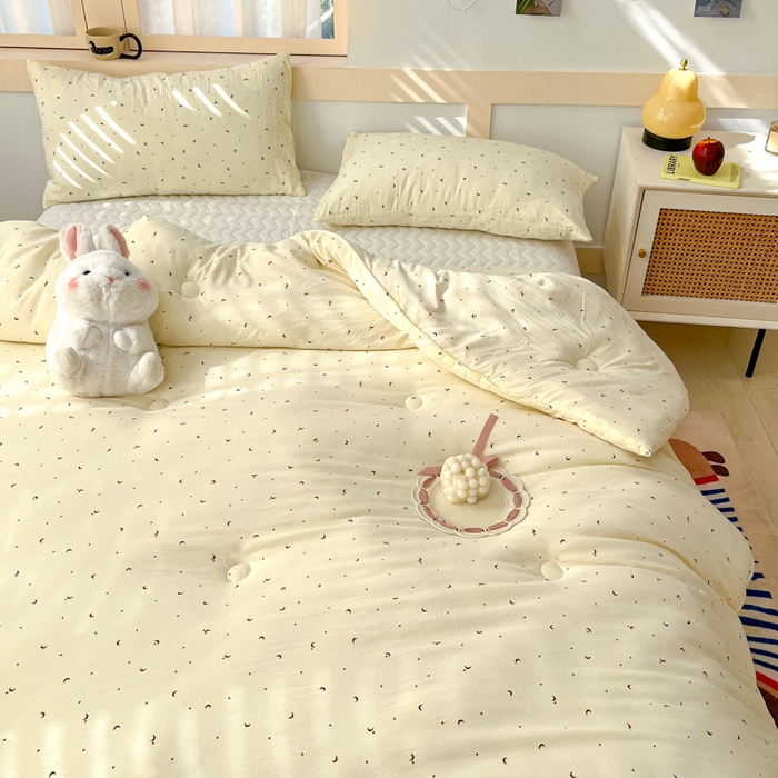 91家纺网 家纺一手货源 找家纺 星巴k家纺 2024糯糯棉A类大豆蛋白纤维加厚保暖双层纱冬被水洗棉冬被大豆被 星月