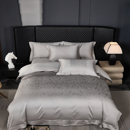 91家纺网 家纺一手货源 找家纺 （总）淳绵家居 2024新款50*50S双股长绒棉大版定位提花四件套