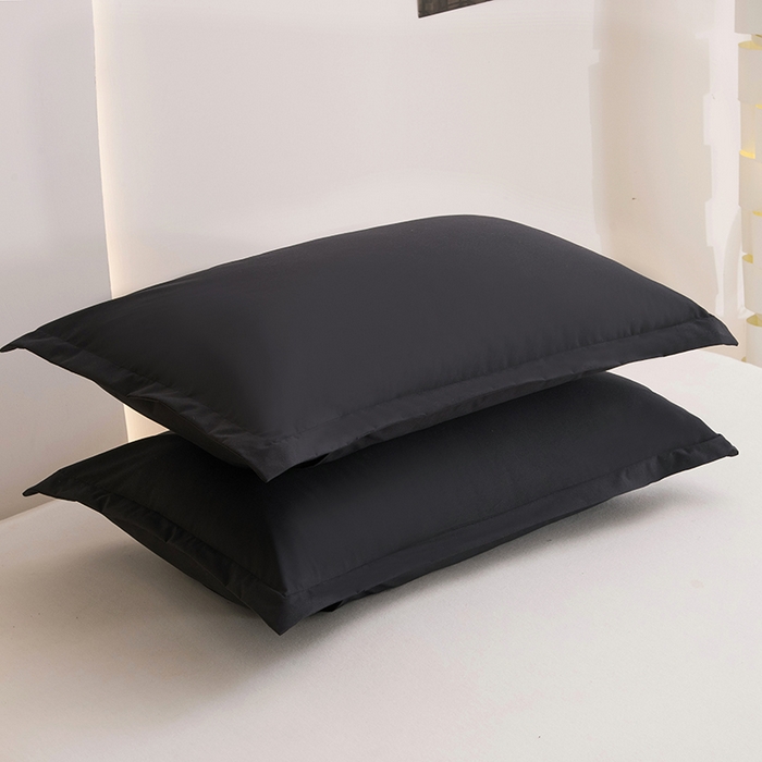 91家纺网 家纺一手货源 找家纺 茗婷家纺 2025新款供跨境外贸茗婷纯色磨毛床笠现货供应外贸尺寸 黑色