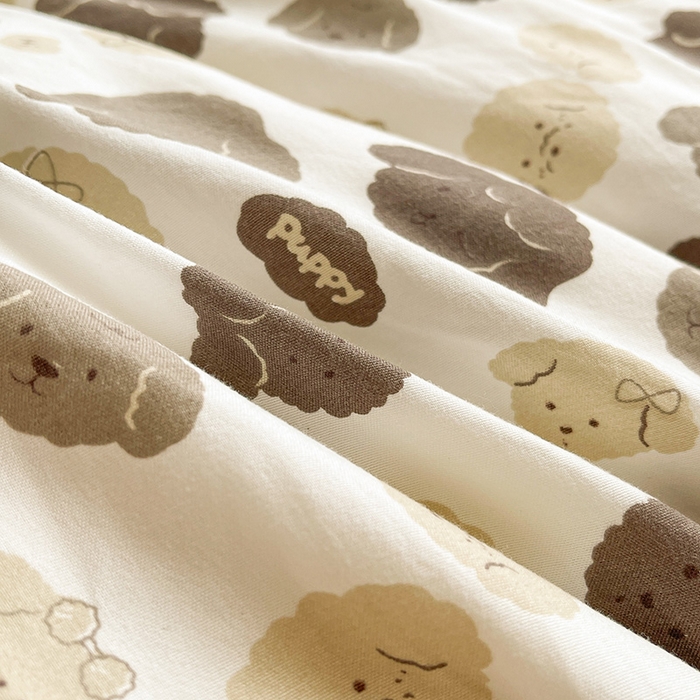 91家纺网 家纺一手货源 找家纺 魅图家纺 2025新款A类超柔云朵棉棉花被 开心小狗