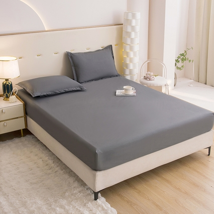 91家纺网 家纺一手货源 找家纺 （总）茗婷家纺 2025新款供跨境外贸茗婷纯色磨毛床笠现货供应外贸尺寸