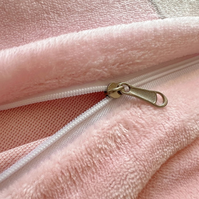 91家纺网 家纺一手货源 找家纺 顾里家纺 2024新款加厚牛奶绒ins奶油治愈系少女心保暖四件套系列-风格二 爱心小狗