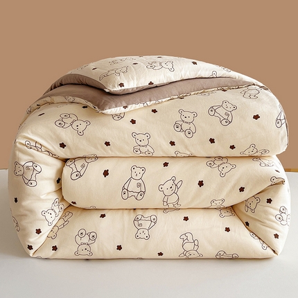 91家纺网 家纺一手货源 找家纺 魅图家纺 2025新款A类超柔云朵棉棉花被 小熊博士