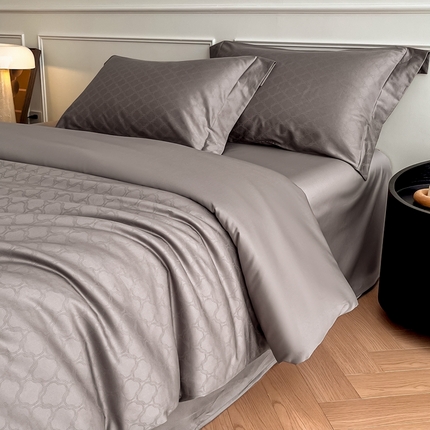 安莱生活 2024新款100s全棉提花简约四件套 艺维