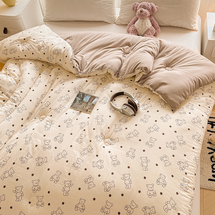 91家纺网 家纺一手货源 找家纺 魅图家纺 2025新款A类超柔云朵棉棉花被 小熊博士