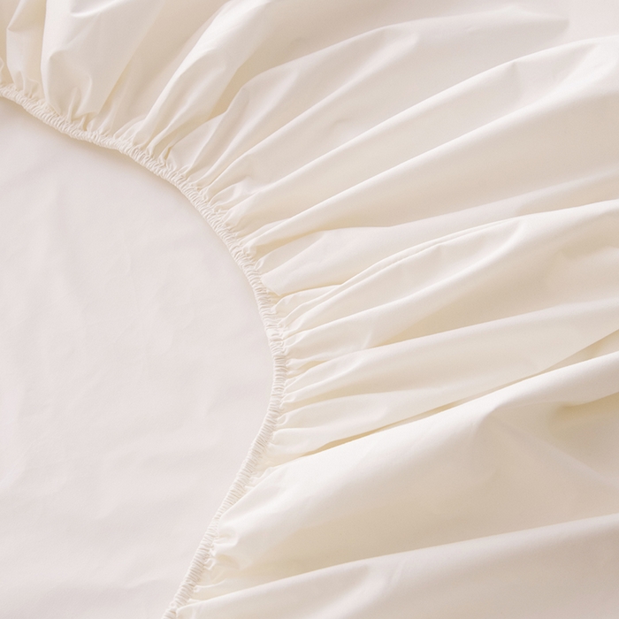 91家纺网 家纺一手货源 找家纺 茗婷家纺 2025新款供跨境外贸茗婷纯色磨毛床笠现货供应外贸尺寸 米白