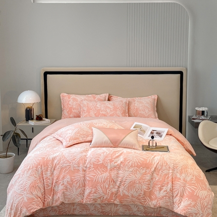 金喜 2024新款加厚保暖230克高克重牛奶绒四件套雕花绒四件套-牛奶绒雕花系列 秋意浓