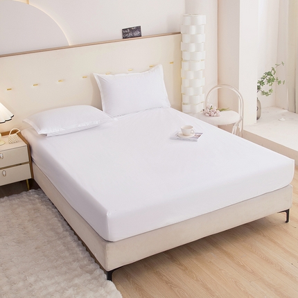 91家纺网 家纺一手货源 找家纺 （总）茗婷家纺 2025新款供跨境外贸茗婷纯色磨毛床笠现货供应外贸尺寸