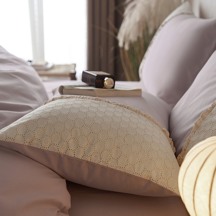 91家纺网 家纺一手货源 找家纺 安莱生活 2024新款100支全棉磨毛高工艺四件套-迪安 迪安-紫