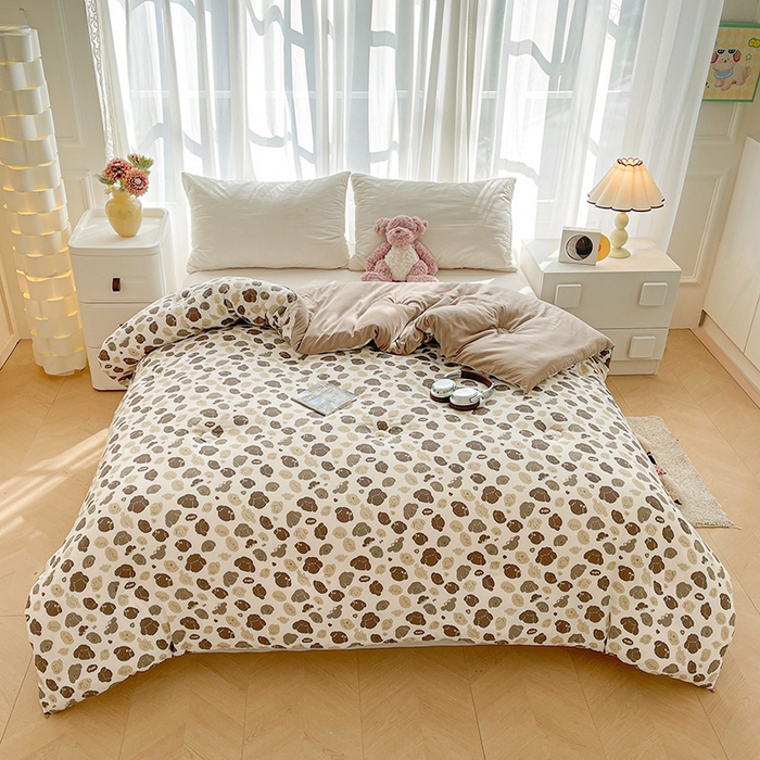 91家纺网 家纺一手货源 找家纺 魅图家纺 2025新款A类超柔云朵棉棉花被 开心小狗