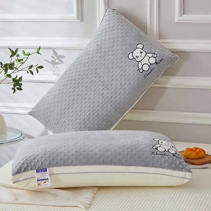 （总）佳尚枕芯 2025新款豆豆宝宝绒安抚透气小熊小鹿羽枕头枕芯