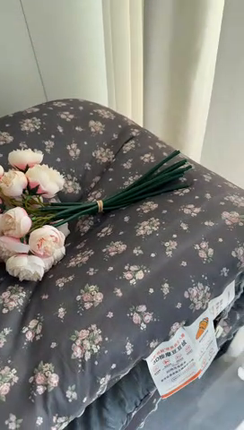 91家纺网 家纺一手货源 找家纺 奈萝家纺 2024新款秋冬印花针织棉豆豆绒春秋被冬被 茶野