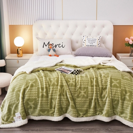 91家纺网 家纺一手货源 找家纺 （总）肖恩 2025新款羊羔绒印花毛毯毯子系列