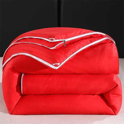 91家纺网 家纺一手货源 找家纺 （总）前程家纺 2025新款小提花被子冬被春秋被双胎被二合一子母被拉链款