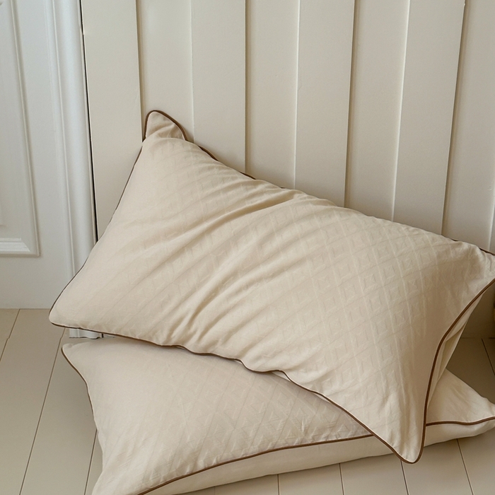 91家纺网 家纺一手货源 找家纺 （总）梦享生活家居 2024新款全棉肌理纹四件套-滚边系列