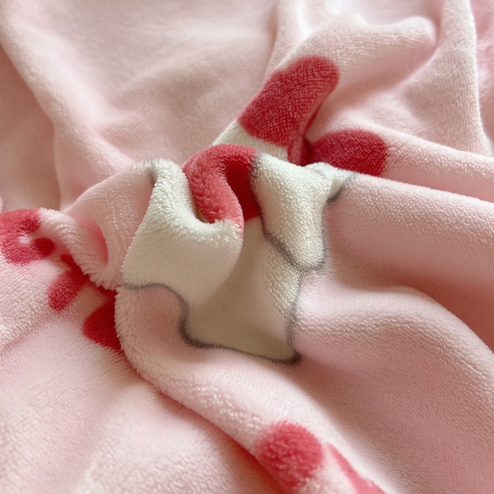 91家纺网 家纺一手货源 找家纺 顾里家纺 2024新款加厚牛奶绒ins奶油治愈系少女心保暖四件套系列-风格二 爱心小狗