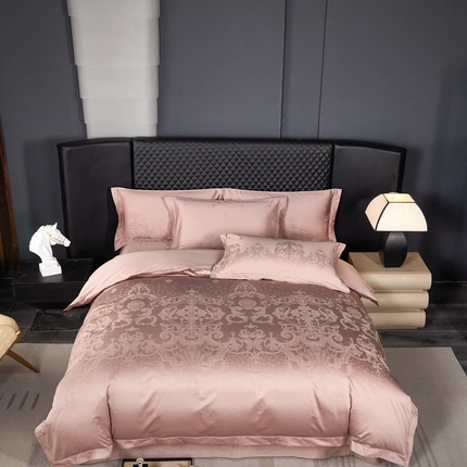 91家纺网 家纺一手货源 找家纺 （总）淳绵家居 2024新款50*50S双股长绒棉大版定位提花四件套