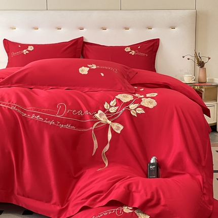 91家纺网 家纺一手货源 找家纺 （总）优棉坊全棉馆 2024新款长绒棉全棉四件套-玫瑰系列（含买家秀）