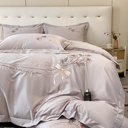 91家纺网 家纺一手货源 找家纺 （总）优棉坊全棉馆 2024新款长绒棉全棉四件套-玫瑰系列（含买家秀）