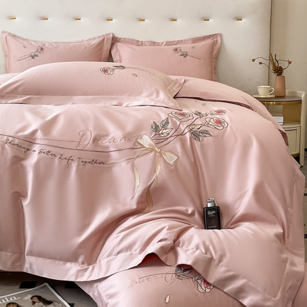 91家纺网 家纺一手货源 找家纺 （总）优棉坊全棉馆 2024新款长绒棉全棉四件套-玫瑰系列（含买家秀）