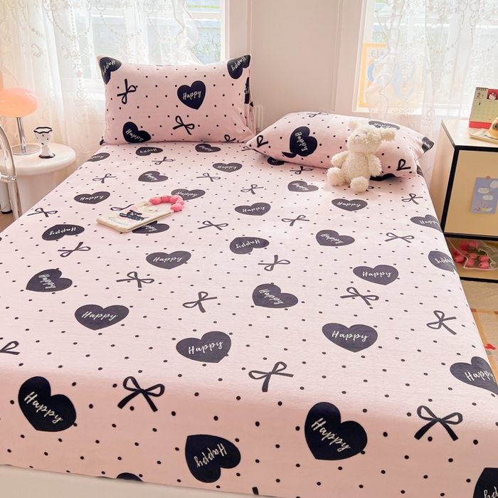 91家纺网 家纺一手货源 找家纺 吉象家纺 2024新款牛奶绒卡通印花单床笠 苏沫