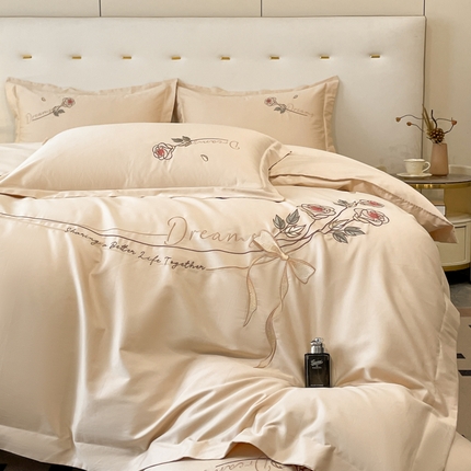 91家纺网 家纺一手货源 找家纺 （总）优棉坊全棉馆 2024新款长绒棉全棉四件套-玫瑰系列（含买家秀）