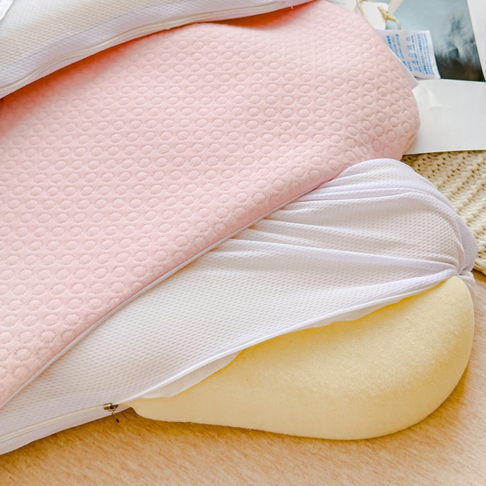 91家纺网 家纺一手货源 找家纺 （总）伟邦枕芯 2024新款针织月牙水洗硅胶枕