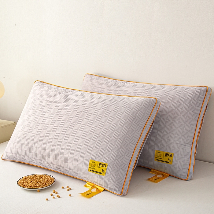 91家纺网 家纺一手货源 找家纺 芯宜佳 2024新款华夫格高弹枕枕头枕芯 华夫格高弹枕-灰色高枕48*74cm/对