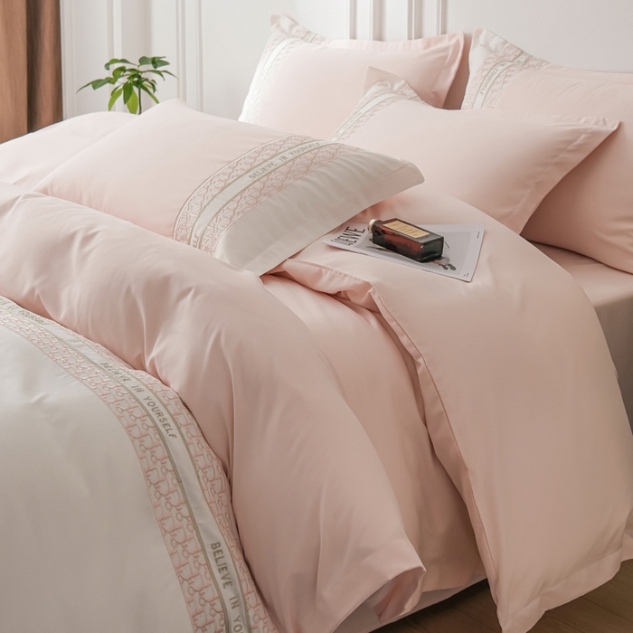 91家纺网 家纺一手货源 找家纺 （总）布可家纺 2025新款时髦大牌高级感水洗磨毛刺绣四件套-帝奥