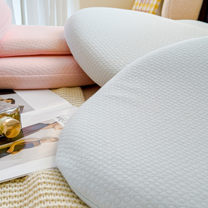 91家纺网 家纺一手货源 找家纺 （总）伟邦枕芯 2024新款针织月牙水洗硅胶枕