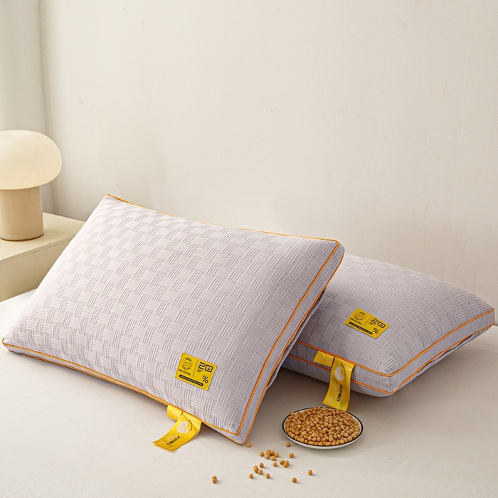 91家纺网 家纺一手货源 找家纺 芯宜佳 2024新款华夫格高弹枕枕头枕芯 华夫格高弹枕-灰色高枕48*74cm/对