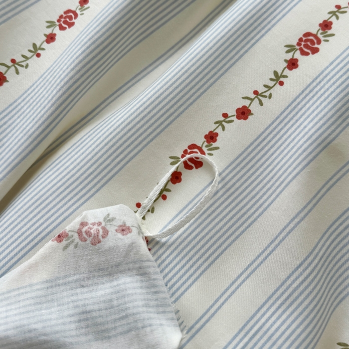 91家纺网 家纺一手货源 找家纺 添越 2024新款纯棉砂洗床盖白兰地