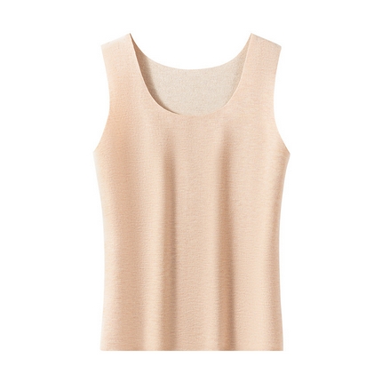 91家纺网 家纺一手货源 找家纺 （总）【女士打底背心】日式无印秋冬羊毛蚕丝保暖背心良品女士发热加厚无痕内衣打底马甲