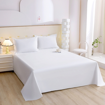 91家纺网 家纺一手货源 找家纺 （总）茗婷家纺 2025新款供外贸跨境亚马逊纯色特价磨毛宾馆床单枕套三件套