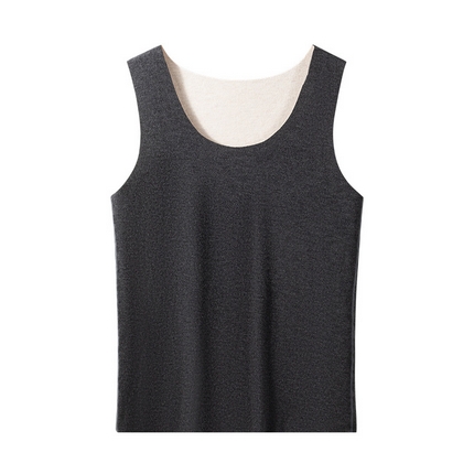 91家纺网 家纺一手货源 找家纺 （总）【男士打底背心】日式无印秋冬羊毛蚕丝保暖背心良品男士发热加厚无痕内衣打底马甲