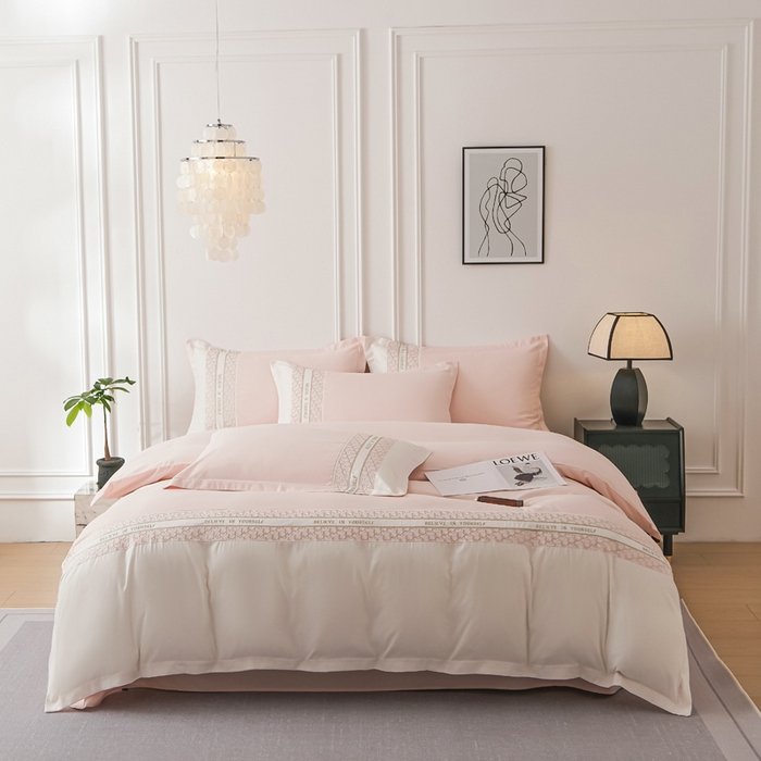 91家纺网 家纺一手货源 找家纺 （总）布可家纺 2025新款时髦大牌高级感水洗磨毛刺绣四件套-帝奥