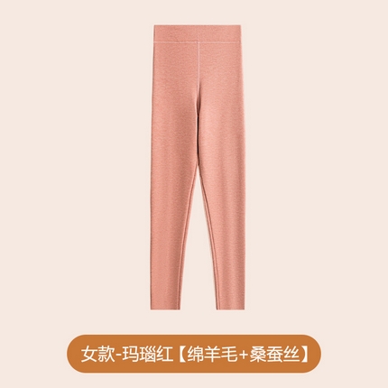 91家纺网 家纺一手货源 找家纺 （总）【女士保暖秋裤】日式无印女士秋冬保暖秋裤良品羊毛蚕丝秋衣裤打底裤加绒加厚内衣