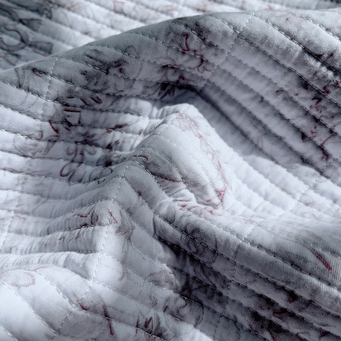 91家纺网 家纺一手货源 找家纺 2024新款棉加绒双面两用四季款床盖三件套 月季